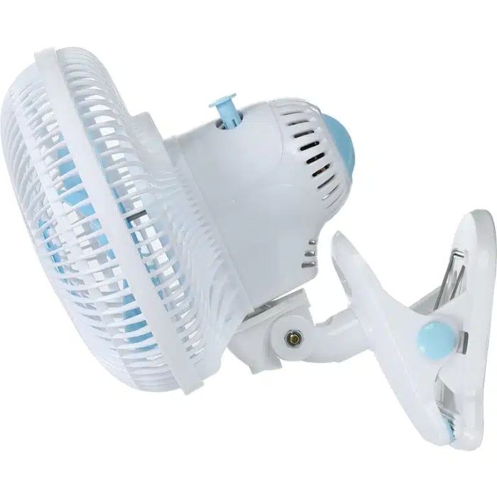 Sonashi 8inch 3 In 1 Clip, Desk & Wall Fan Blue-White - SF-8009C