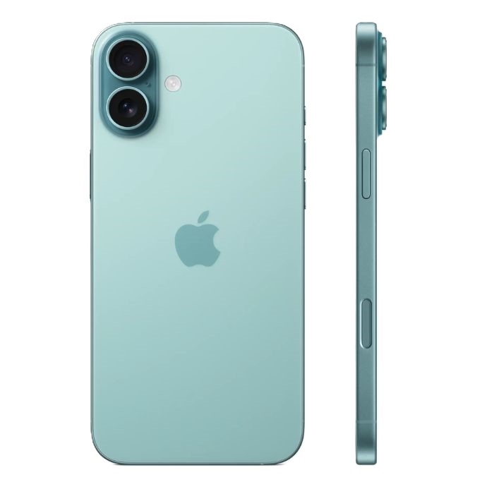 Apple iPhone 16 Plus (UAE), 256GB, 8GB, 6.1 Inch, Teal (One Esim & One Physical Sim, Apple Warranty)