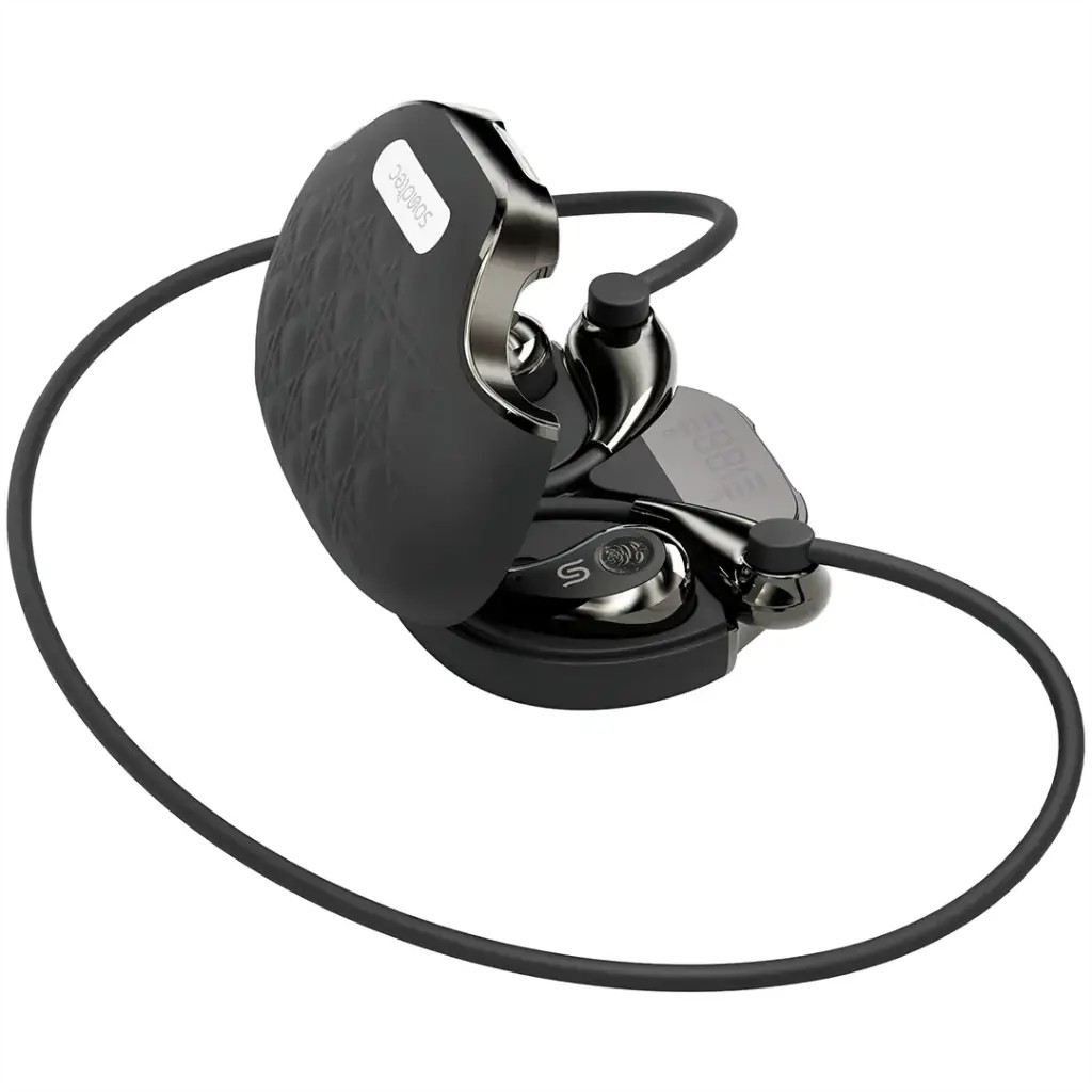 Porodo Soundtec Bella, Open-Ear Wireless Earbuds- Black 