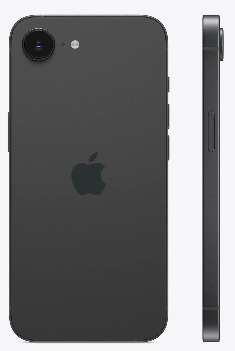 Apple iPhone 16e, 256GB, 8GB, 6.1 Inch, Black (One Esim & One Physical Sim, Apple Warranty)