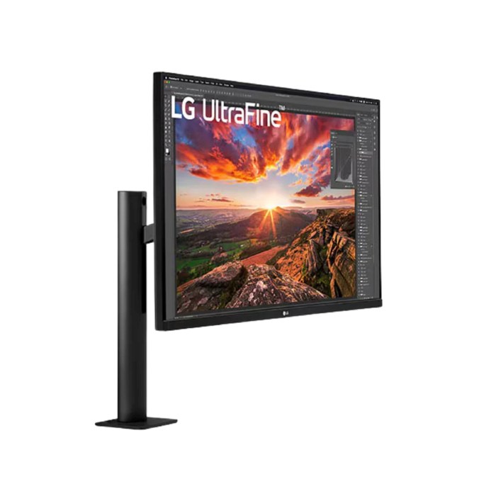 LG UltraFine 32inch 4K UHD 3840X2160 Monitor, Anti-Glare, HDMI, DP, USB-C, Adjustable - 32UN880-B