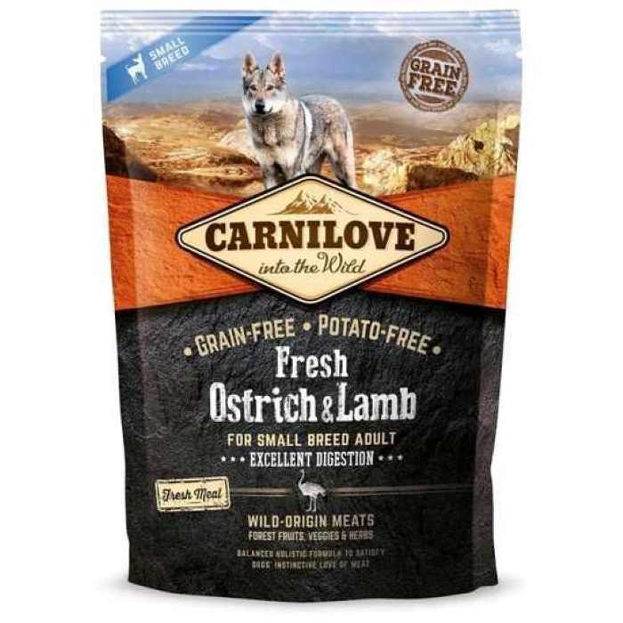 Carnilove Fresh Ostrich & Lamb for Small Breed Adult Dogs 1.5kg