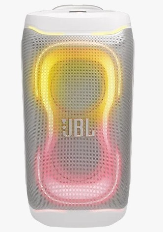 JBL PartyBox 330, Portable Party Speaker with LED Light Show - White