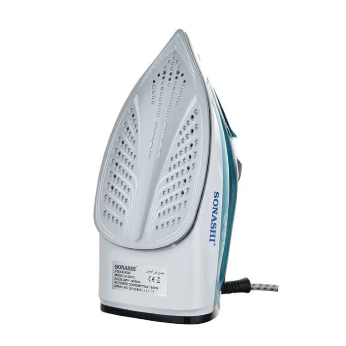 Sonashi Steam Iron With Ceramic Soleplate -1600W Blue-White - SI-5081C