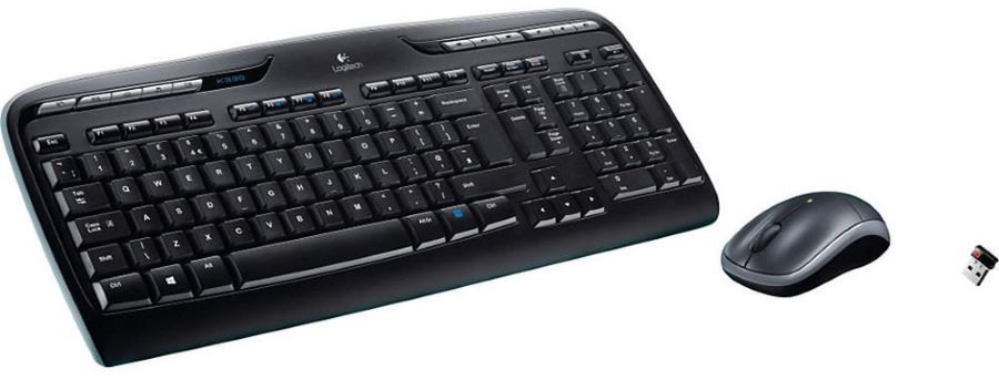 Logitech MK330 Wireless Keyboard and Mouse Combo - Black