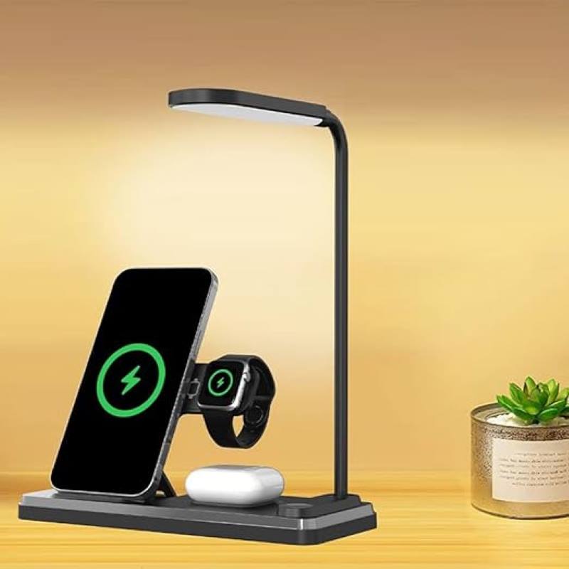 Trands 4 in 1 Wireless Charger With LED Lamp, TR-WC564