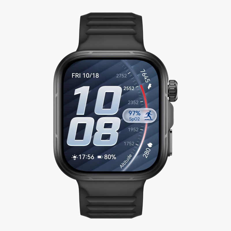 Huawei Watch Fit 5 Pro, Fluoroelastomer Strap- Black 