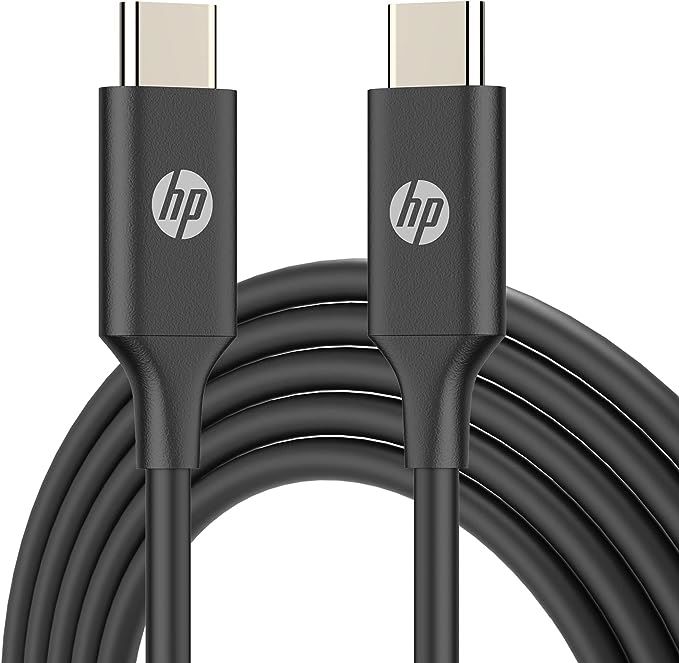 HP USB3.1 G1 C To C PD Fast Cable Black -DHC-TC107 -1M