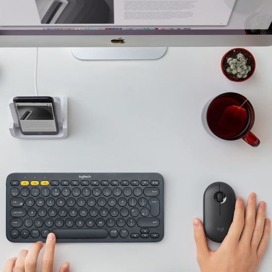 Logitech K380 Multi-Device Bluetooth Keyboard  Grey