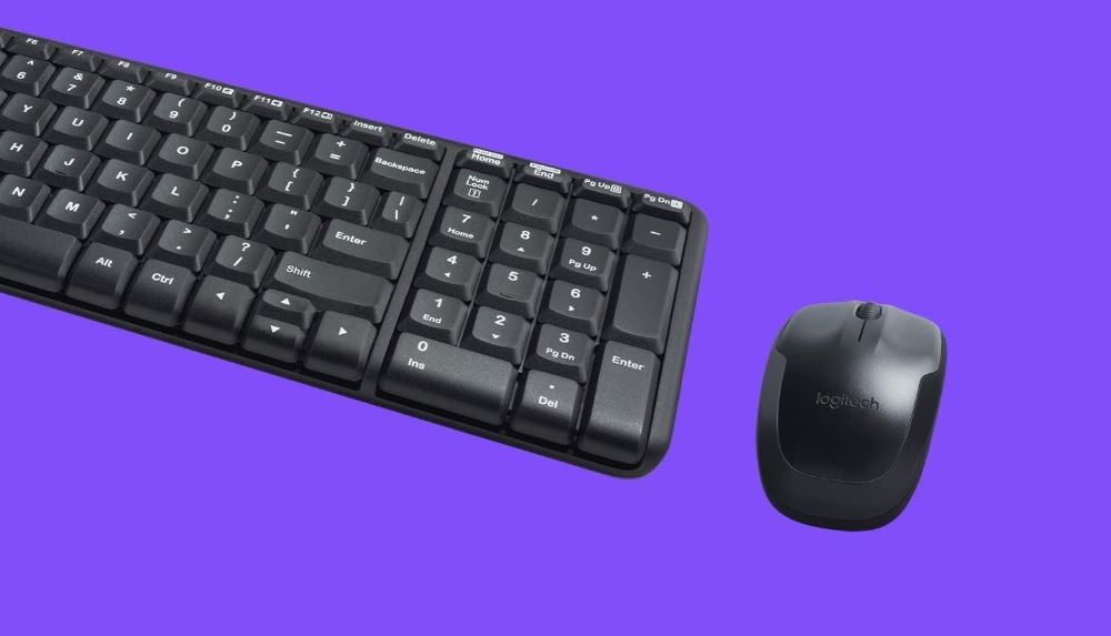 Logitech MK220 Wireless Keyboard With Mouse - Black