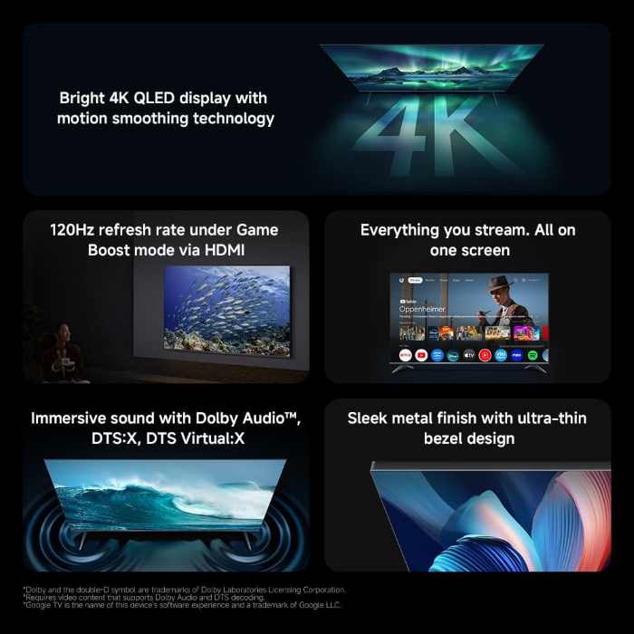 Xiaomi A Pro 65inch QLED 4K Display Google TV, 2026