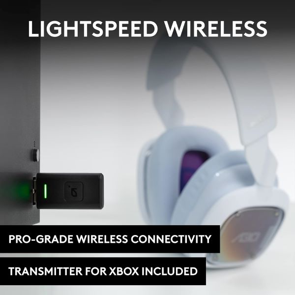 Logitech G Astro A30 LIGHTSPEED Wireless Gaming Headset White-Purple, USB