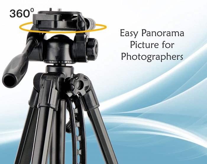 Kodak T211 Tripod for DSLR & Mobile, Camera Portable Lightweight Aluminum Tripod with 360 Degree Ball Head, Carry Bag Included, Black