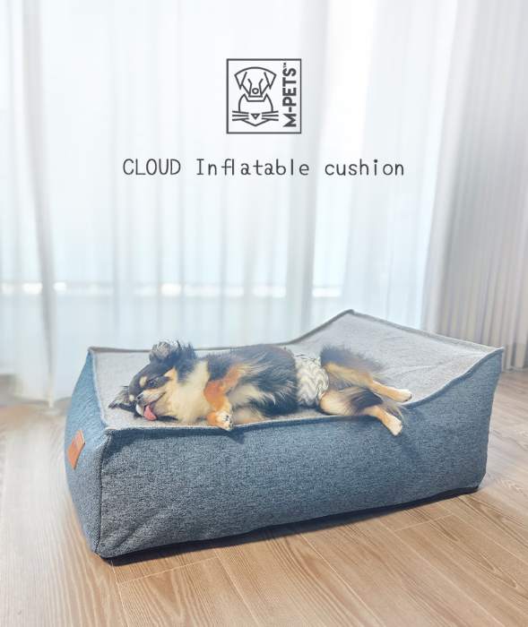 M-Pets Cloud Inflatable Pet Cushion Stormy Navy