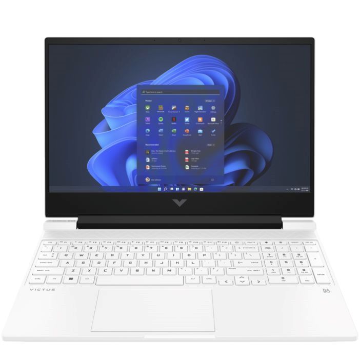 HP Victus Gaming Laptop 15-fa0074ne,12th Generation, i5, 8GB RAM, 512GB SSD, GB NVIDIA GeForce GTX 1650 Graphics, Windows 11, English Arabic Keyboard, Ceramic White - 7D7M6EA