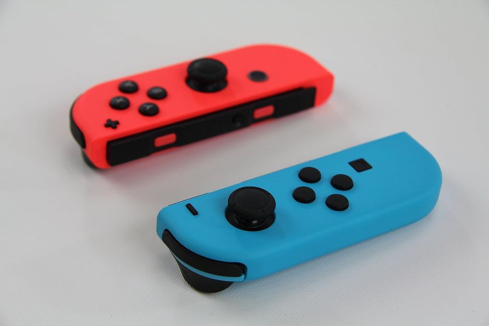 Nintendo Switch Joy Con Neon Red Blue  