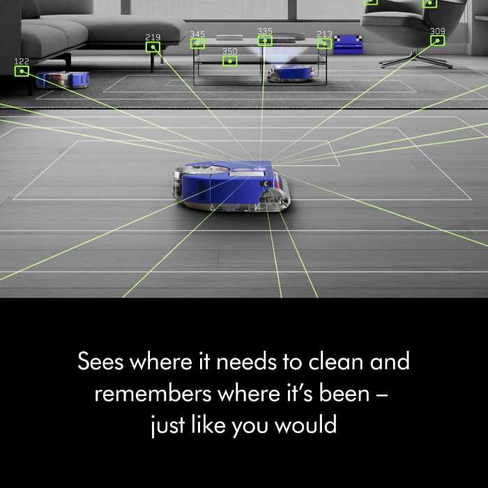 Dyson 360 Vis Nav Robot Vacuum Cleaner Blue-Nickel (Hong Kong)