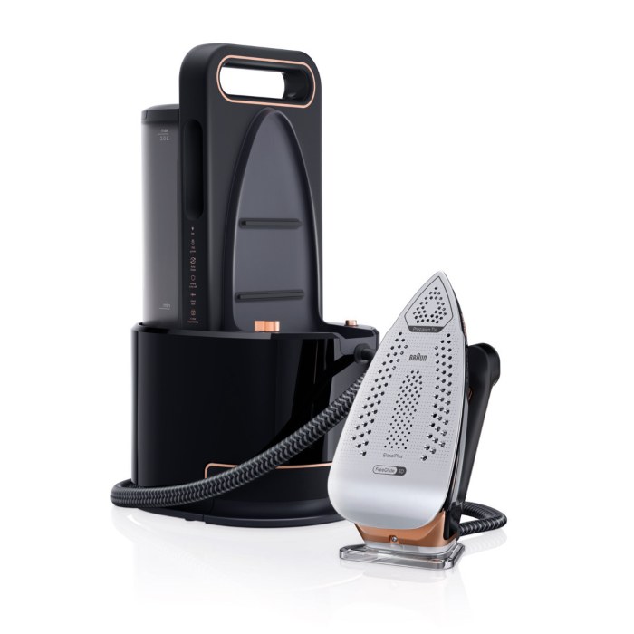 Braun CareStyle 9 Steam Generator Iron, 2700 W, Auto Clean & Auto Steam Technology,  The Worlds First FreeGlide 3D & iMode OLED Technology, Black - IS 9090