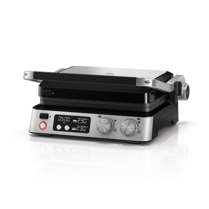 Braun MultiGrill 7 Contact Grill, 2000 Watts, 3-in-1 Cooking Positions, Black-Stainless Steel - CG 7040