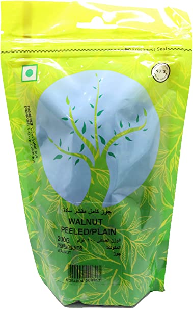 Natures Choice Walnut Peeled/Plain, 200 gm Pack Of 24 (UAE Delivery Only)