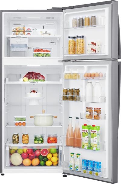 LG Top Freezer Refrigerator 438 Litres Smart Inverter Compressor Door Cooling Multi AirFlow - GR-C619HLCL