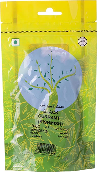Natures Choice Kishmish Black Currant - 100 gm Pack Of 48 (UAE Delivery Only)