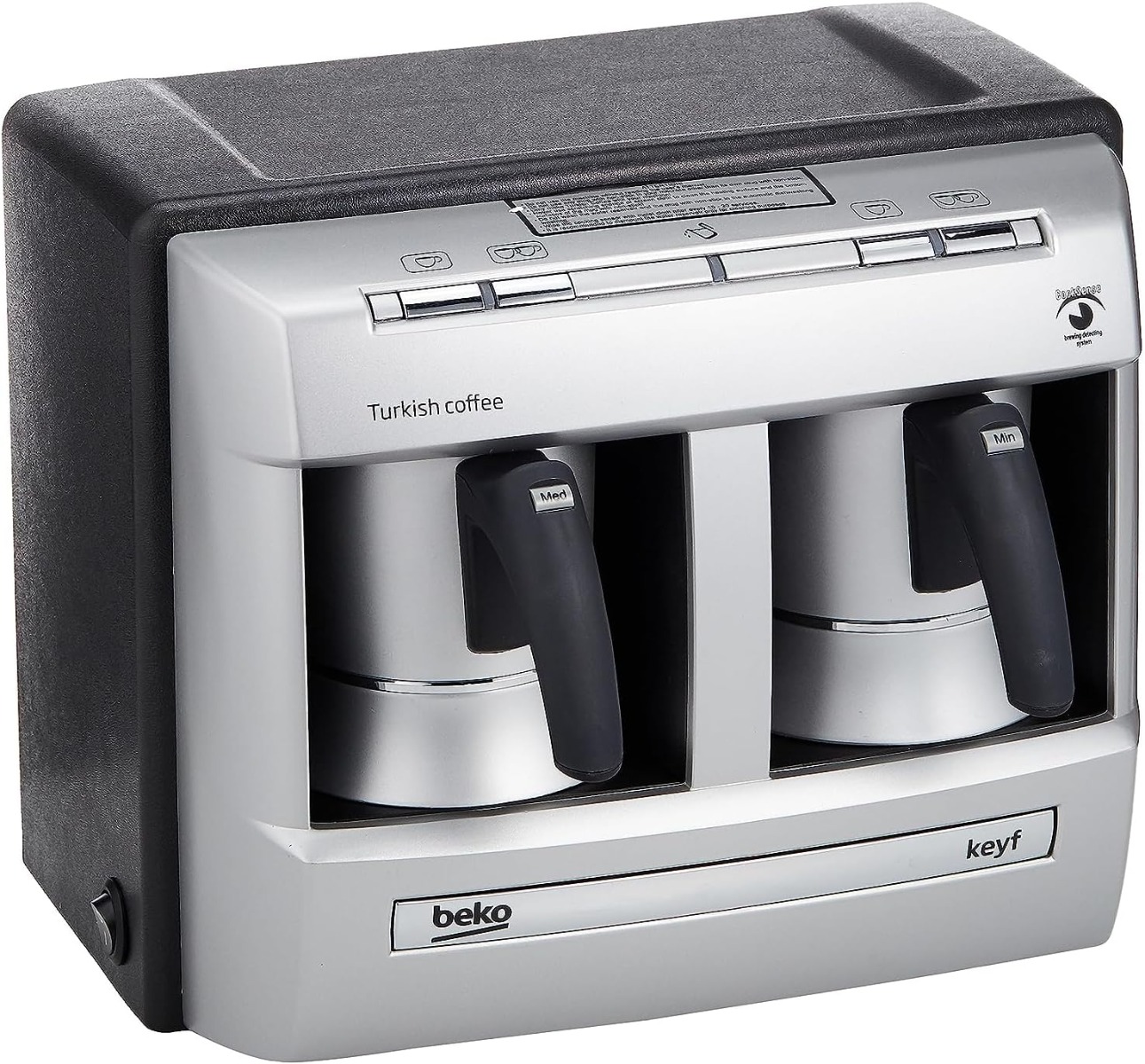 Beko Turkish Coffee Machine With Double Pot, Silver -BKK2113 