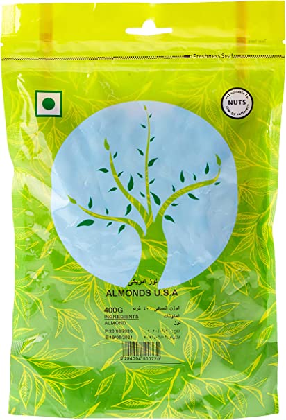 Natures Choice Almonds U.S.A. - 400 gm Pack Of 24 (UAE Delivery Only)
