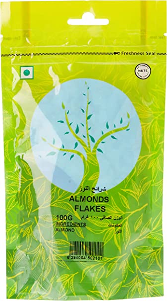 Natures Choice Almonds Flakes - 100 gm Pack Of 24 (UAE Delivery Only)