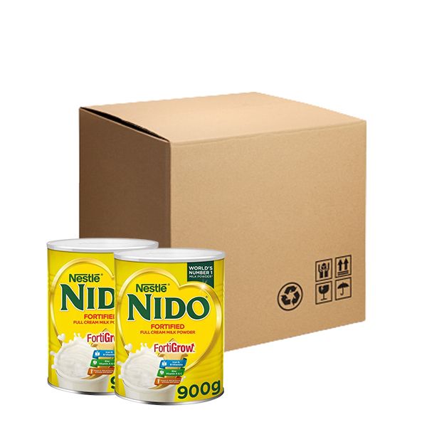 Nestle Nido Fortified Milk Powder 900g, Box of 12 