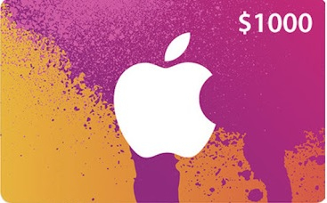$1000 USA Apple iTunes Gift Card (Instant E-mail Delivery)