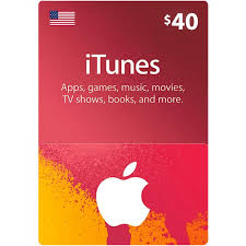 $40 USA Apple iTunes Gift Card (Instant E-mail Delivery)