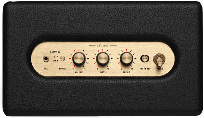 Marshall Acton III Wireless Bluetooth Speaker- Black 