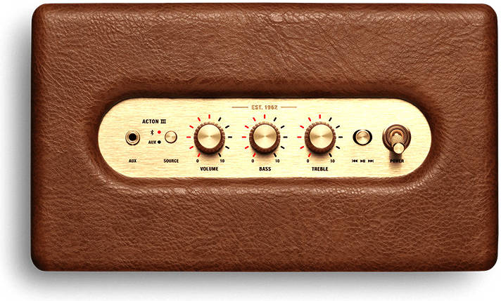 Marshall Acton III Wireless Bluetooth Speaker- Brown