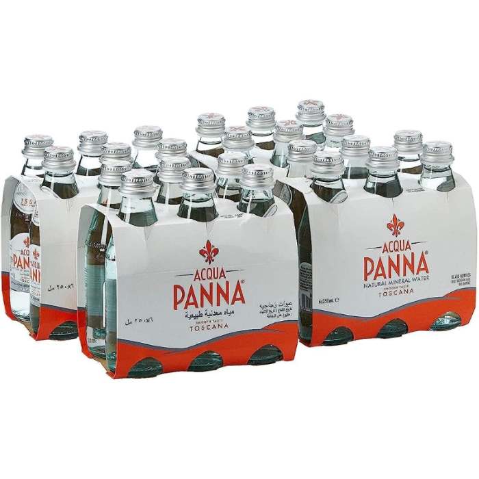 Acqua Panna Mineral Water in Glass bottle 250ml (Pack of 24)