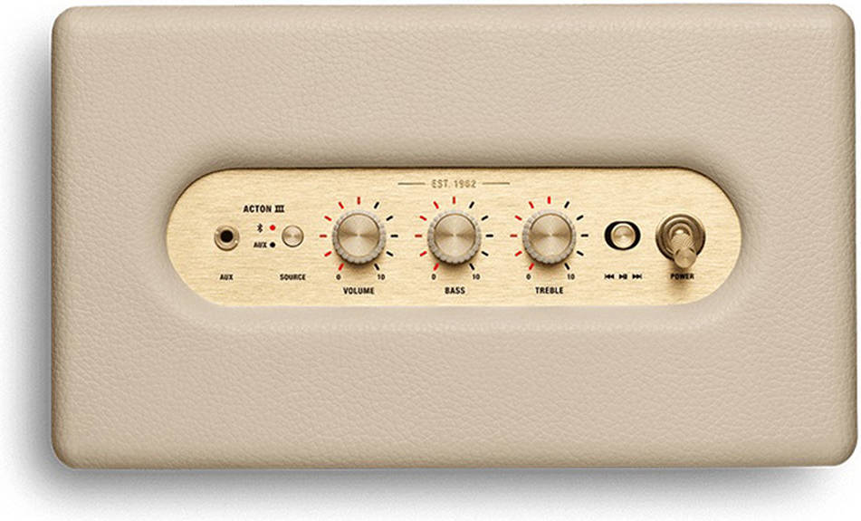 Marshall Acton III Wireless Bluetooth Speaker- Cream