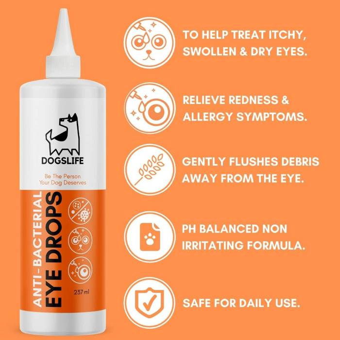 Dogs Life Anti-Bacterial Eye Drops Dog 237ml