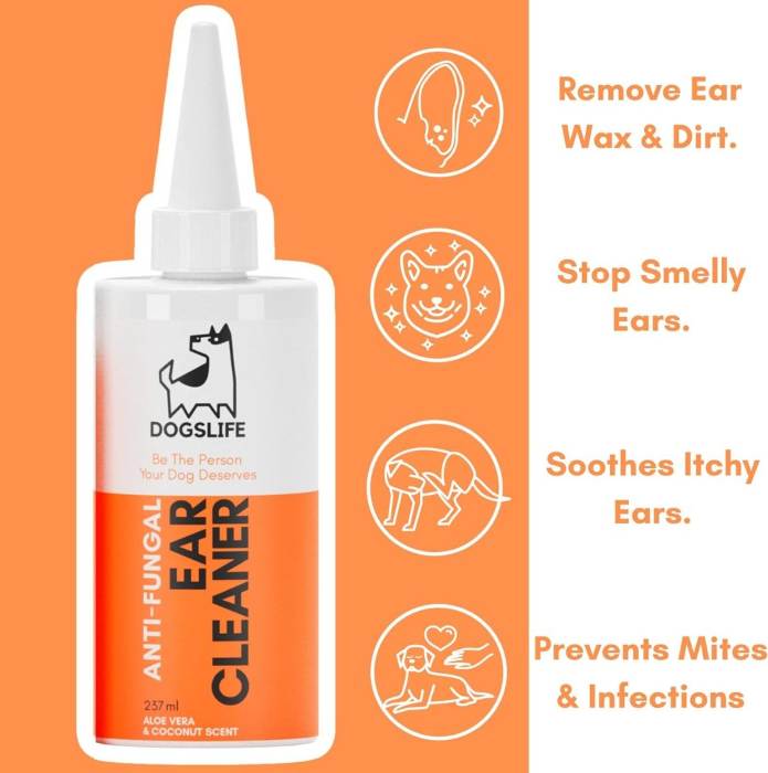 Dogs Life Anti-Fungal Ear Cleaner Dog 237ml