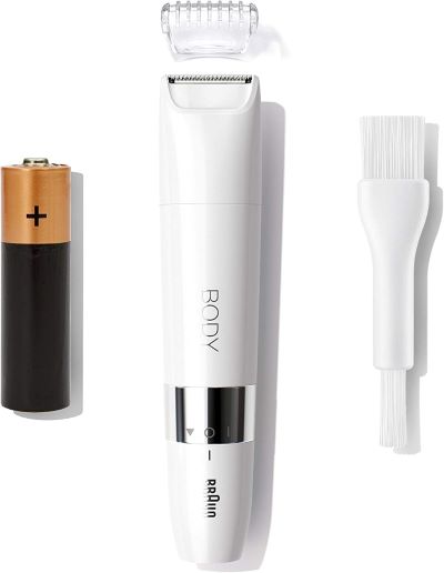 BraunBody Mini Trimmer Wet & Dry with trimming comb White -  BS 1000 