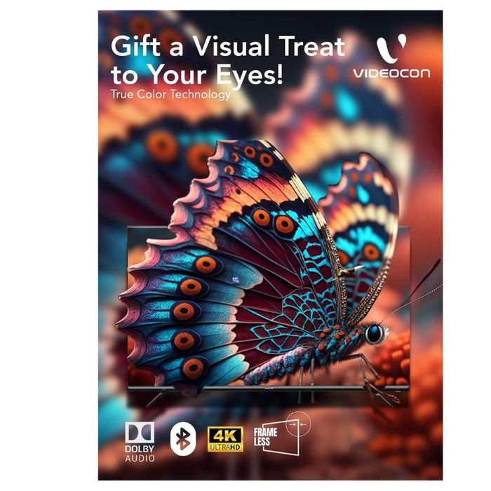 Videocon 75inch 4K UHD Smart Television E75ELWO1100
