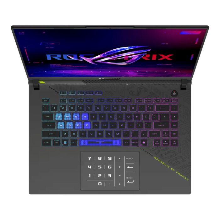 Asus ROG Strix G16inch Gaming Laptop, AMD Ryzen 9 9955HX3D Processor, 32GB DDR5 RAM, 1TB SSD, NVIDIA GeForce RTX 5070 Ti 12GB GDDR7, Windows 11 Home, English & Arabic Keyboard, 1 Year Warranty