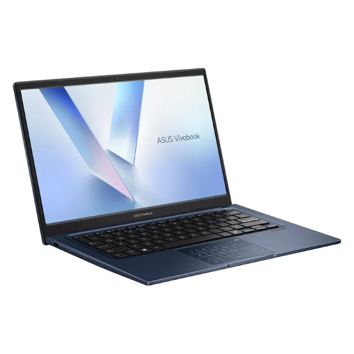 Asus Vivobook 14 Laptop, 14inch FHD Display, Intel Core 5 320 Processor, 8GB RAM, 512GB SSD, Windows 11 Home, Quiet Blue, Backlit English & Arabic Keyboard, 1 Year Warranty