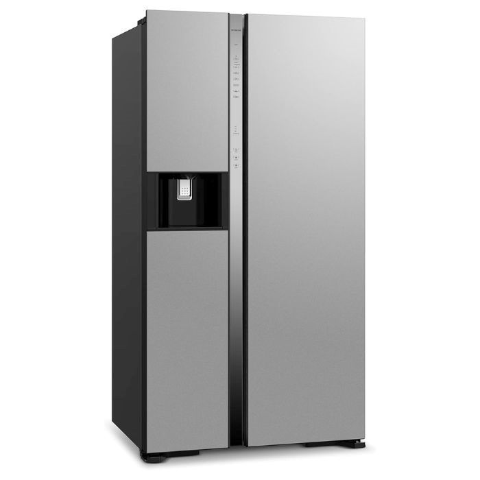 Hitachi 700L Gross, Net 605L Side By Side 2 Door Refrigerator-RSX700GPUK0GS