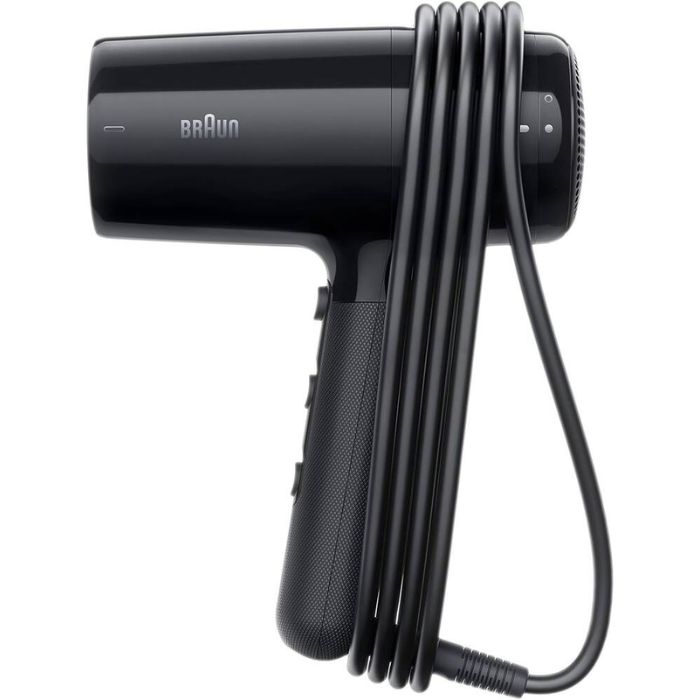 Braun Hairdryer HD2.2 Hair Dryer, 2200 W, +2 Attachments & Ion Black - BRHD225SDE