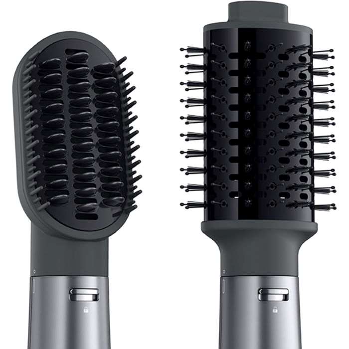 Braun Airstyler AS4.3 Airbrush, Advanced Care, Drying, Volumizing, And Smoothing, 1000 W, +2 Attachments, Super Ionic Function, Ionic Grey - BRAS430SDE