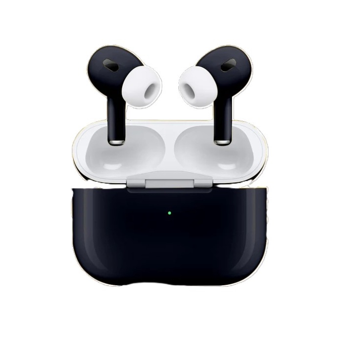 Merlin Craft Customized Apple AirPods 5 Black Glossy Bold