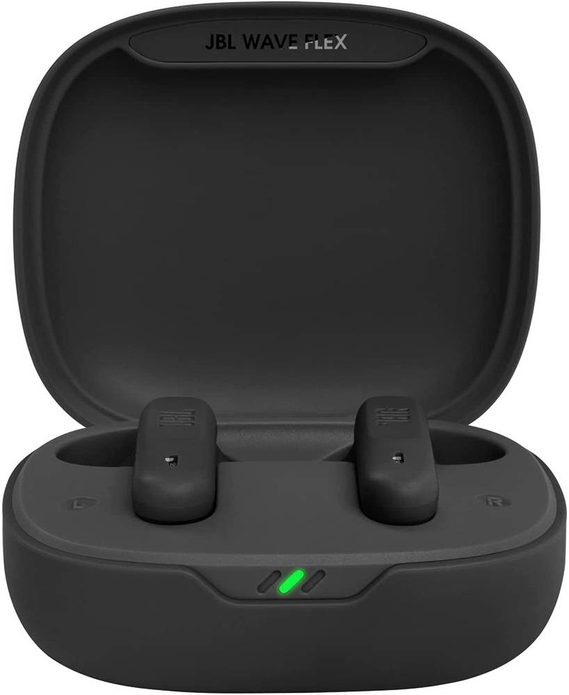 JBL Wave Flex In-Ear Wireless Earphones, Built-in Microphone- Black