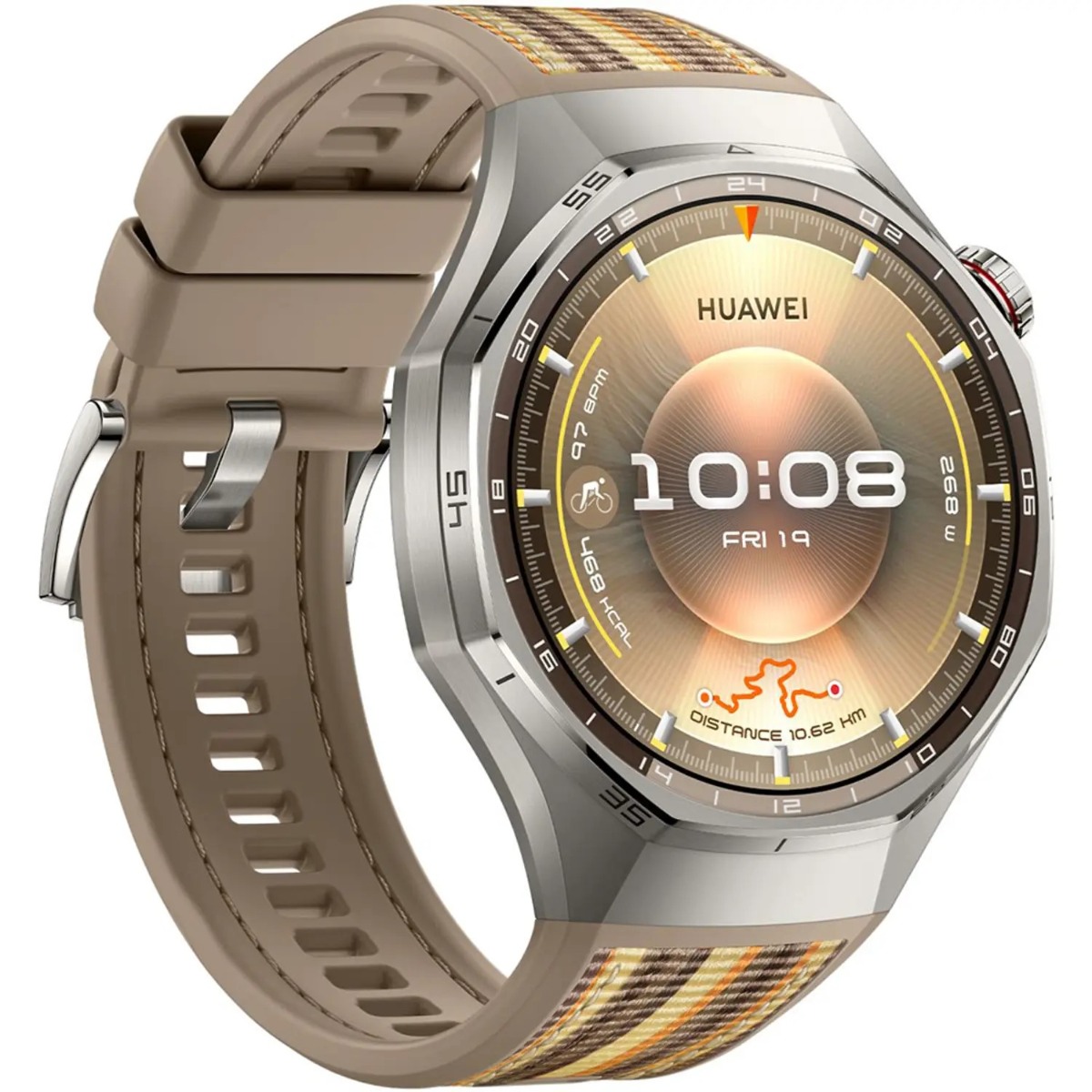 Huawei Watch GT 6 Pro, Atum Fluoro Smartwatch, 46mm- Brown