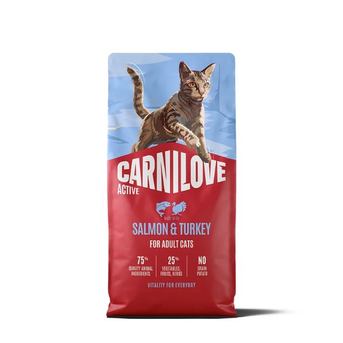 Carnilove Active Salmon & Turkey For Adult All Breeds Dry Cat Food 2kg