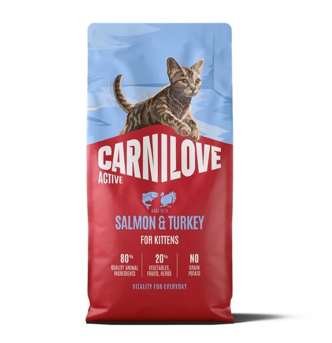 Carnilove Active Salmon & Turkey for Kittens Dry Cat Food 2kg
